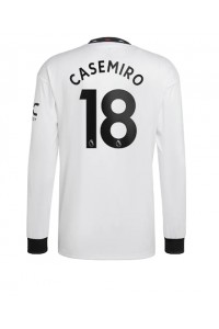 Manchester United Casemiro #18 Fotballdrakt Borte Klær 2022-23 Lange ermer
